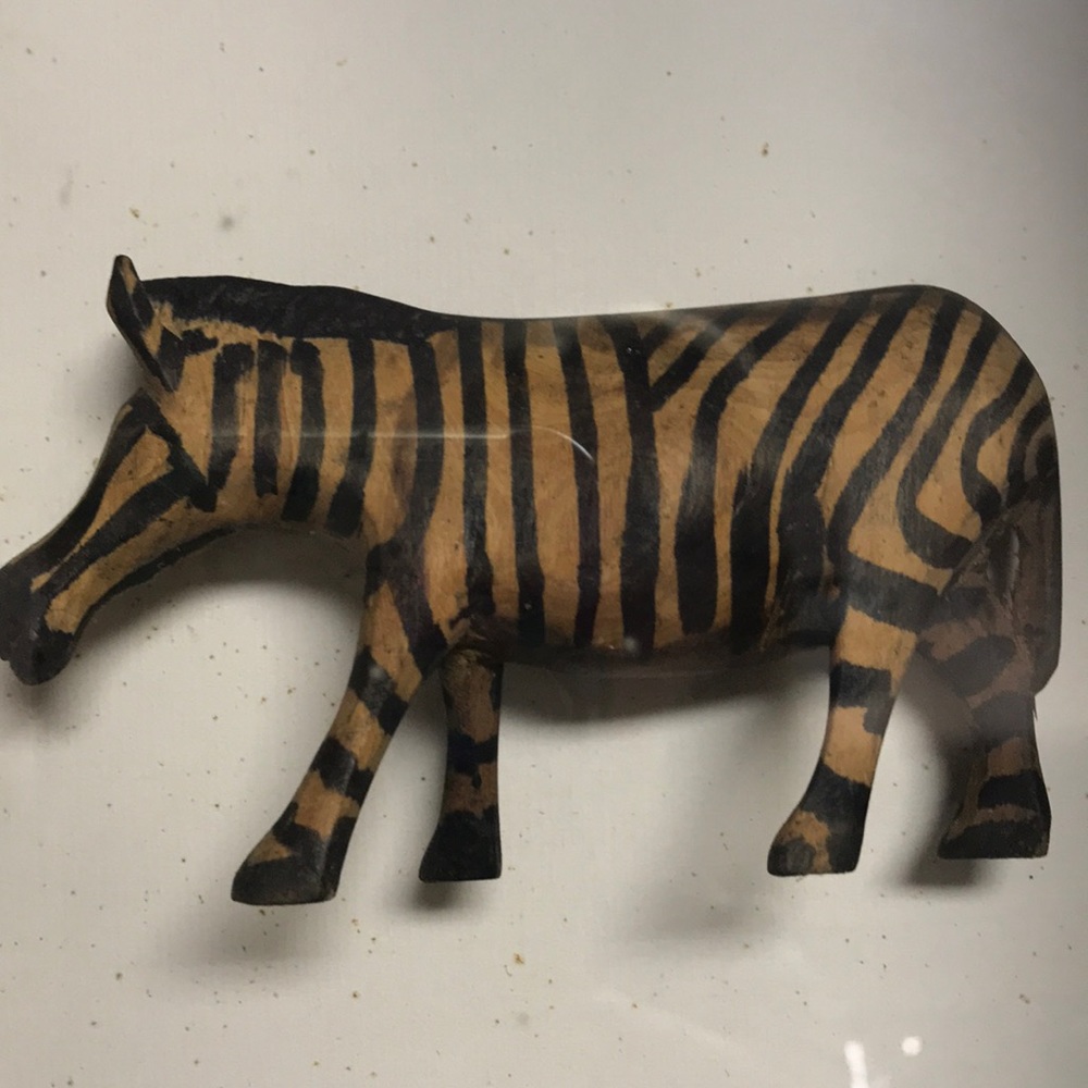 Unique Zebra Shadow Box - Picture 3 of 7